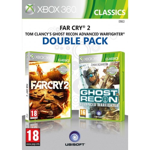 Far Cry 2 + Tom Clancy's Ghost Recon : Advanced Warfighter Xbox 360 Б/У купить в новосибирске