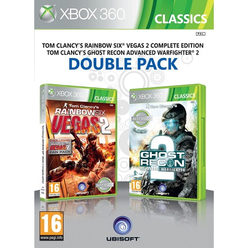 Tom Clancy's Rainbow Six Vegas 2 + Ghost Recon Advanced Warfighter 2 Xbox 360 Б/У купить в новосибирске