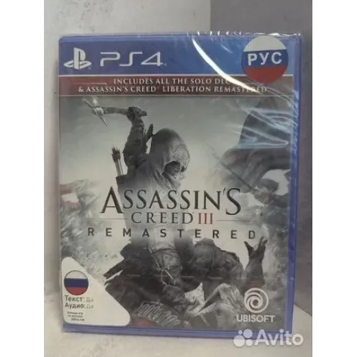 Assassins Creed 3 remastered PS4 NEW (cusa-11560) — 4126997632 (Игры PlayStation 4)