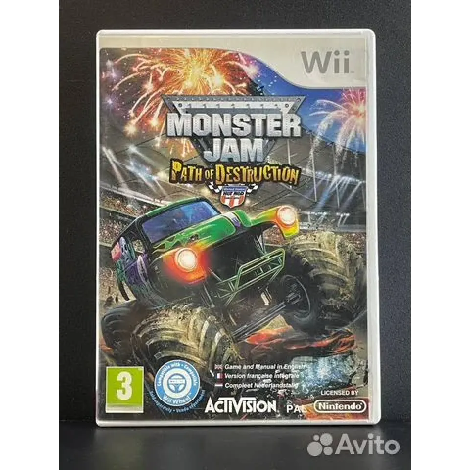Купить Monster Jam Path of Destruction Wii (rvl-smjp-uer1 4447126933