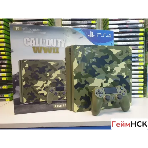 Sony PlayStation 4 slim call OF duty WW2 limited