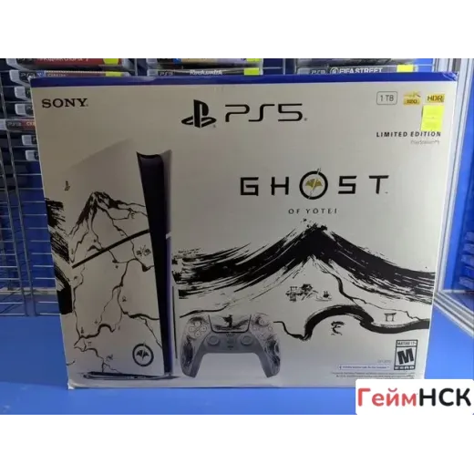 New Ps5 Slim Ghost of yotei с дисководом (black)
