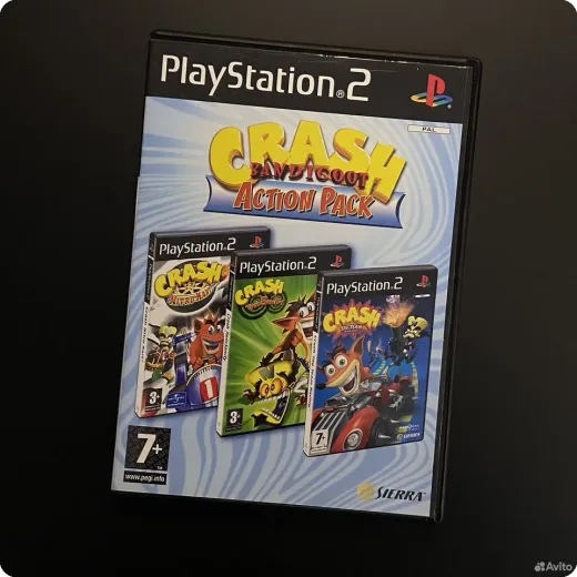 Crash Bandicoot Action Pack PS2 (sles-51511) (Англ Crash Bandicoot Action Pack PS2 (sles-51511) (Англ