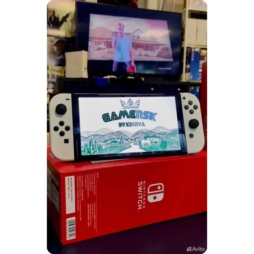 Новая nintendo switch oled белая прошитая