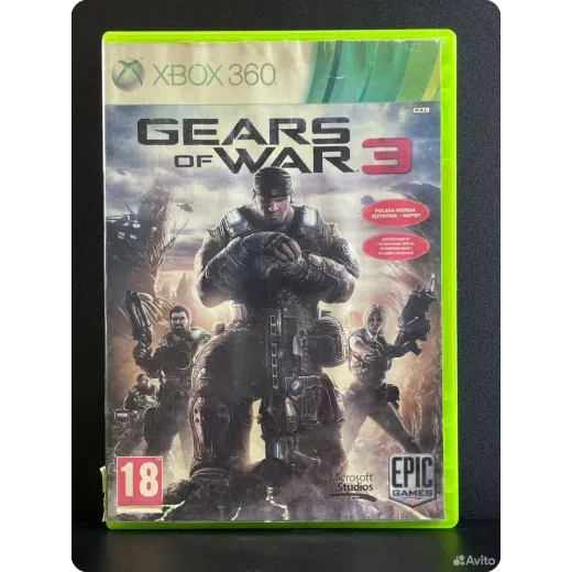 Gears of War 3 Xbox 360 (pal) (Русские субтитры)