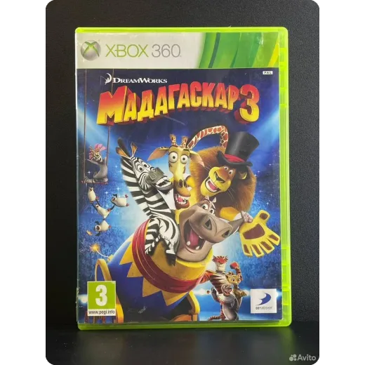 Мадагаскар 3 Xbox 360 (pal) (Русские субтитры)