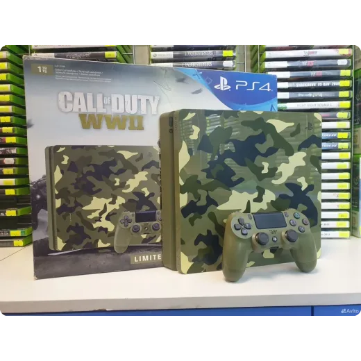 Sony PlayStation 4 slim call OF duty WW2 limited