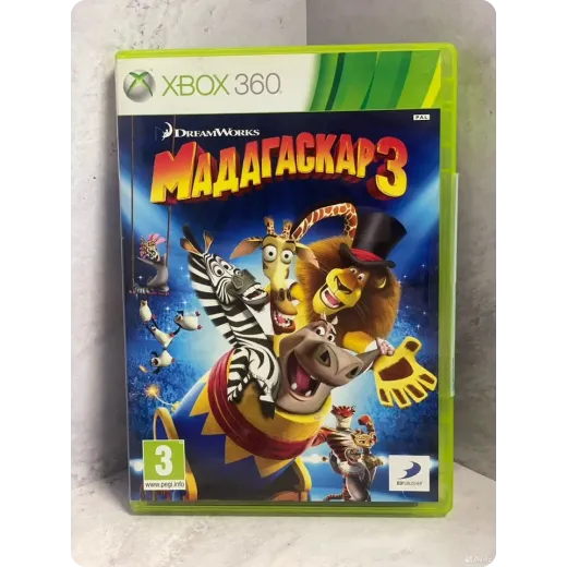 Мадагаскар 3 Xbox360 Sealed (pal)