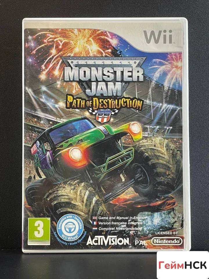 Купить Monster Jam Path of Destruction Wii (rvl-smjp-uer1 4447126933