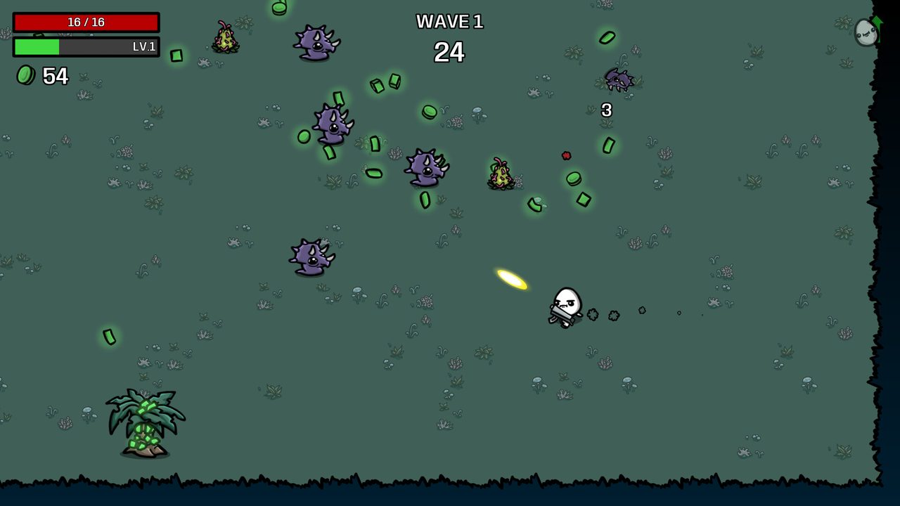 Brotato: Primal Dread — кадр из игры
