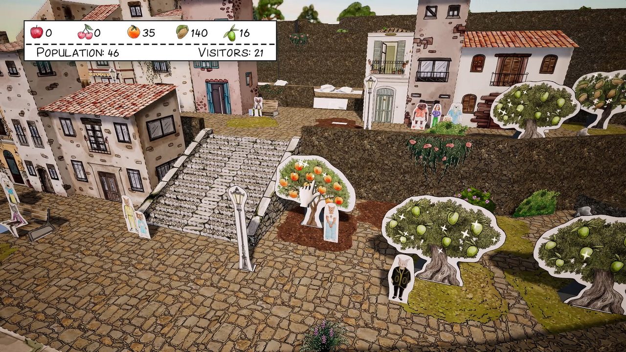 Cutout Village — кадр из игры