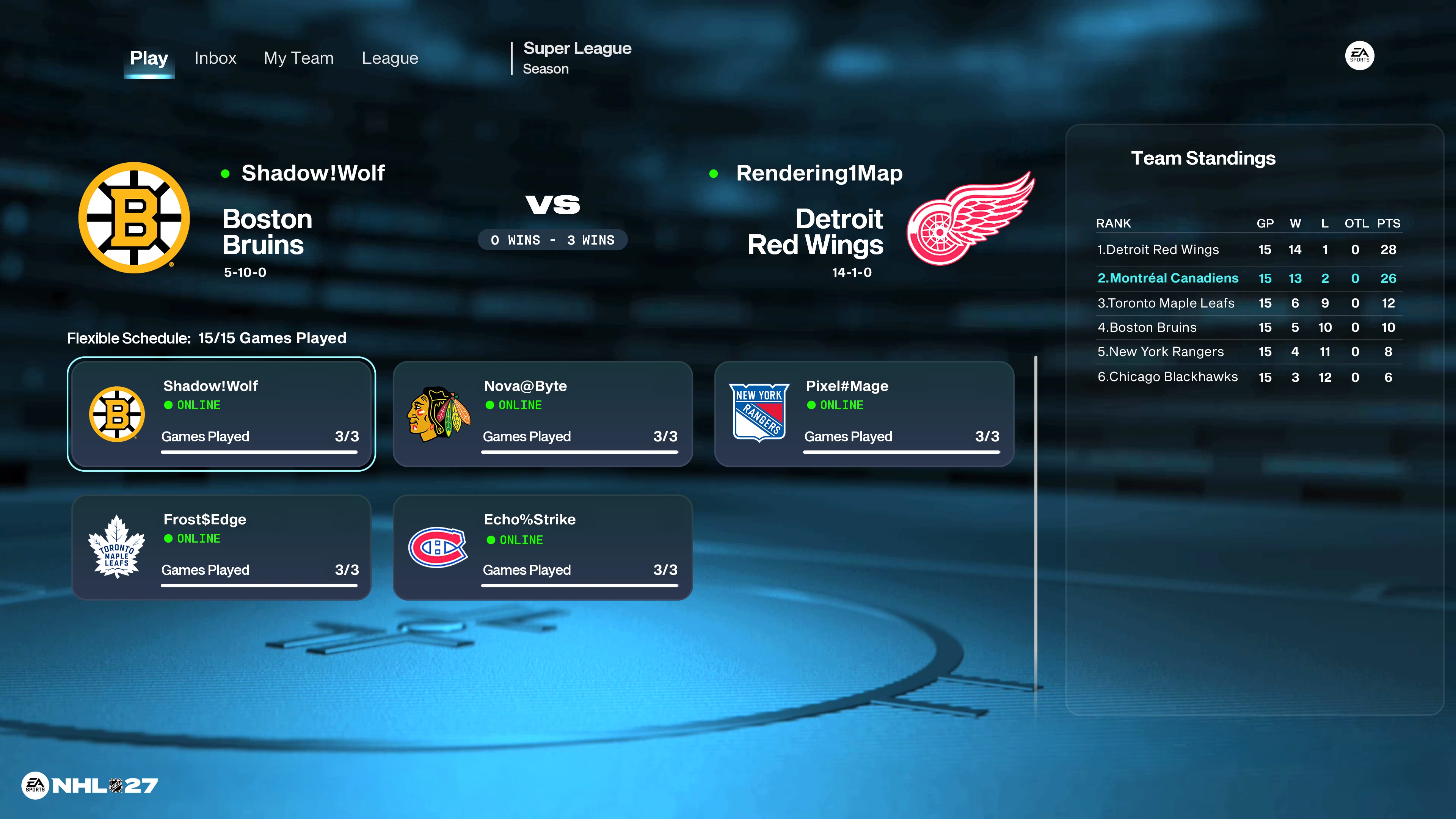 NHL 27 — скриншот 1